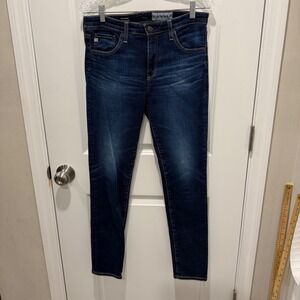 AG Women Jeans The Prima Mid-Rise Cigarette Dark Indigo 29R